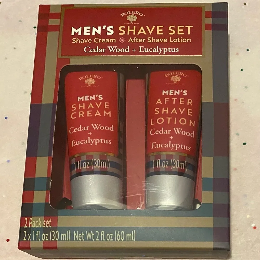 💥Bolero Men’s lot of 2 Shave Set Shave Cream🛍After Shave Lotion 2 Fl OZ (60ml)